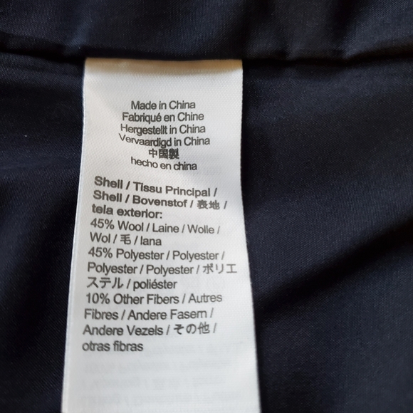 J. Crew Factory Midnight Pea Coat - Picture 6 of 9